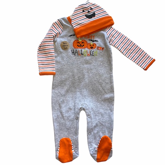 Halloween Footed Onesie - Picture 1 of 3